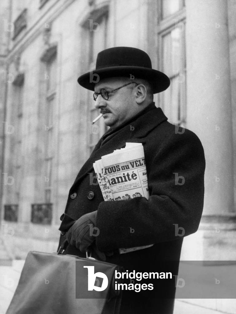 Jean Letourneau, French Minister (b/w photo)