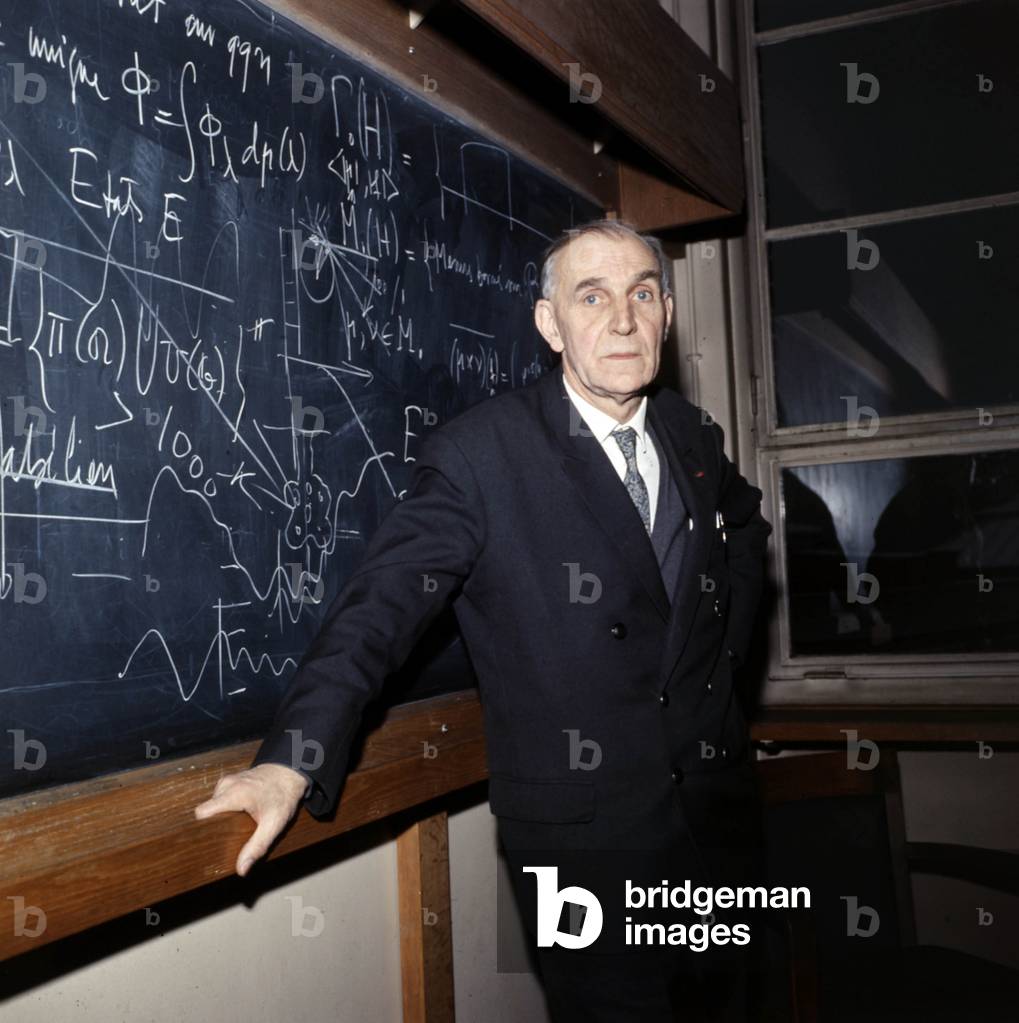 Alfred Kastler (1902-1984) French Physicist Nobel Prize in 1966 here on March 1St 1967 (photo)
