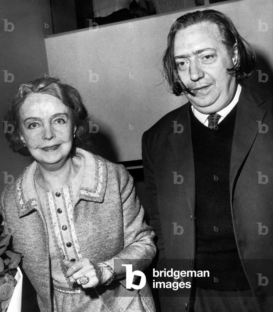 Famous Actress Lillian Gish in Paris For Homage Evening June 21, 1969 (b/w photo)