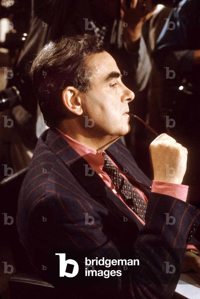 Bernard Pivot during his TV Programme 