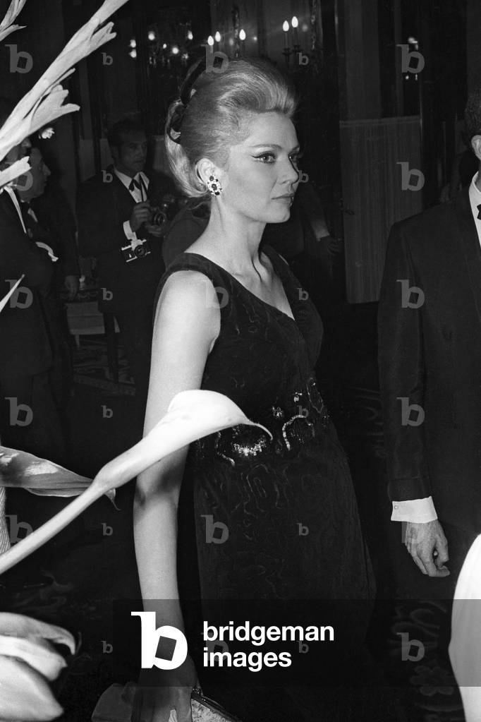 Gala of Monte Carlo Television Festival, February 17, 1969 : Corinne Marchand (b/w photo)