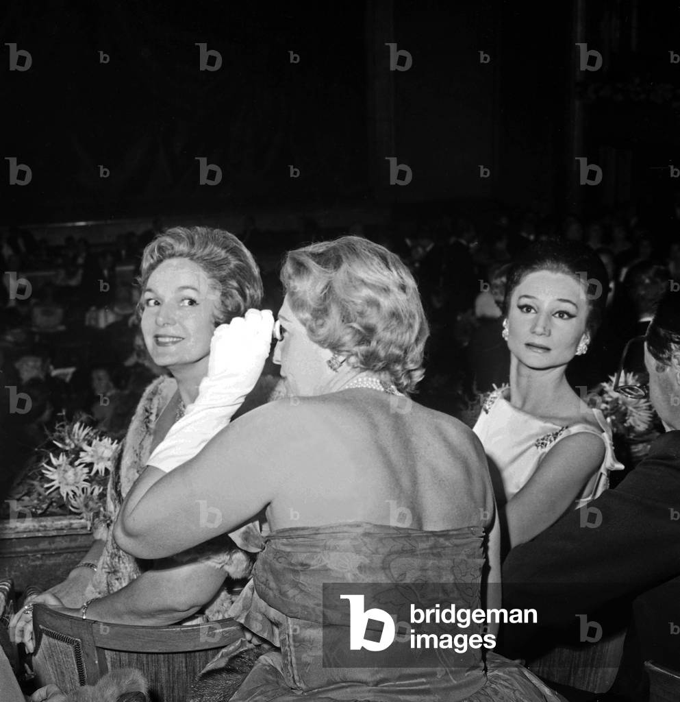 The Begum (Alias Yvette Labrousse) and Jacqueline, Viscountess of Ribes at Premiere of Ballet 