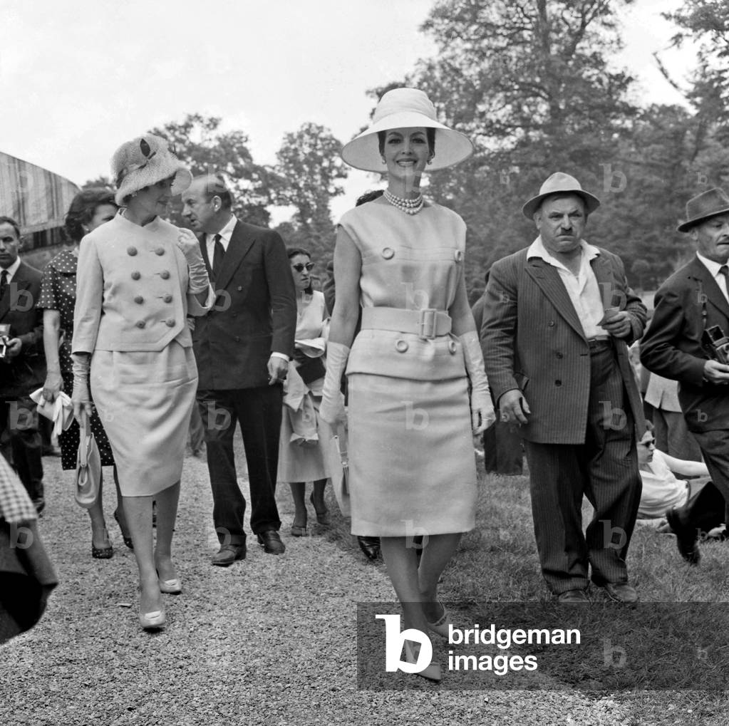 Maria Felix at Horse Race in Chantilly (