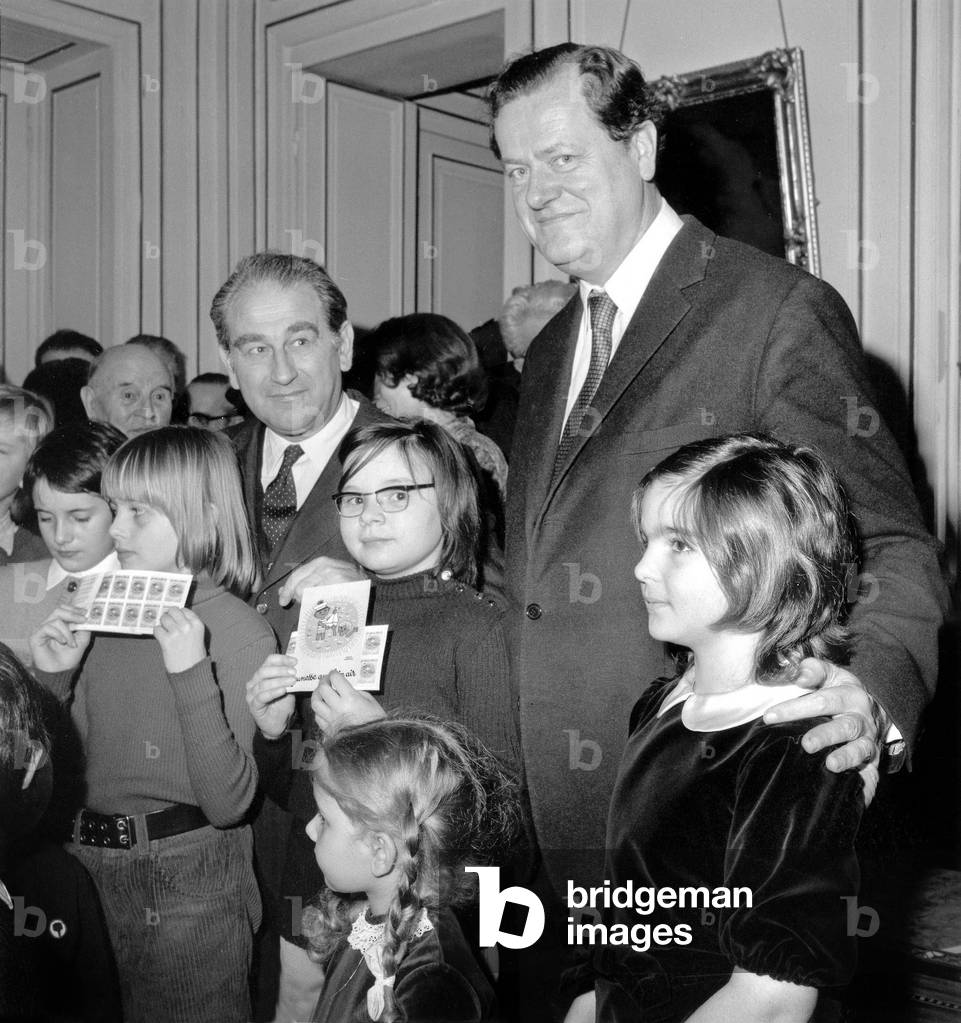 Olivier Guichard and Joseph Comiti Opening Stamp 