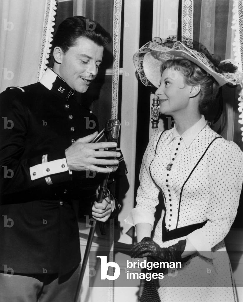 Gerard Philipe and Michele Morgan on Set of Film 