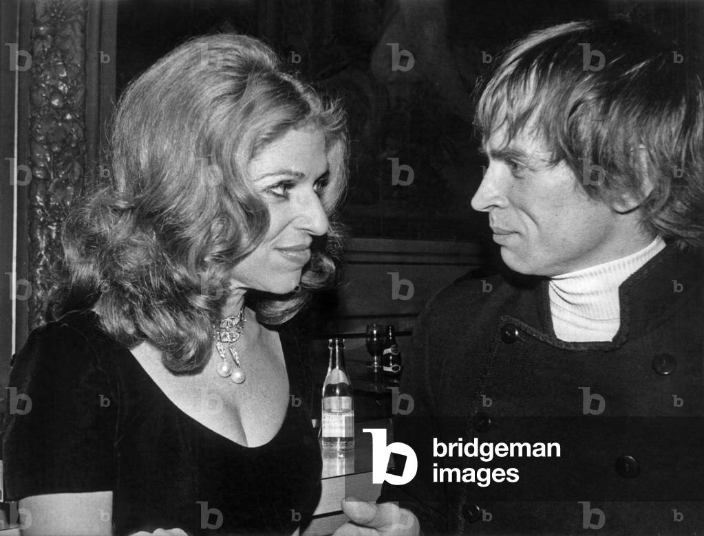 Baroness Marie-Helene De Rotschild (C) and Rudolf Noureev at Performance of Opera 