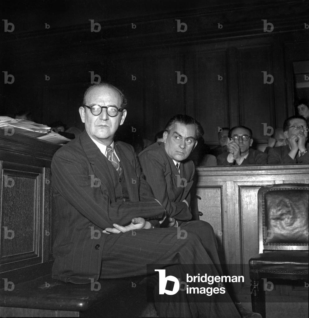 Trial of Victor Kravchenko in Paris January-April 1949 : Former Soviet Senior Civil Servant Victor Andreievitch Kravchenko Who Took Refuge in The Usa here Sue Communist Newspaper Les Lettres Francaises For Libel (b/w photo)