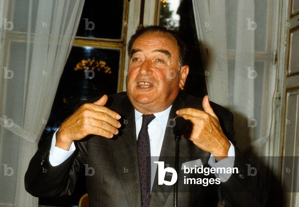 Maurice Faure, French Minister of Public Facilities and Housing September 22, 1988 (photo)