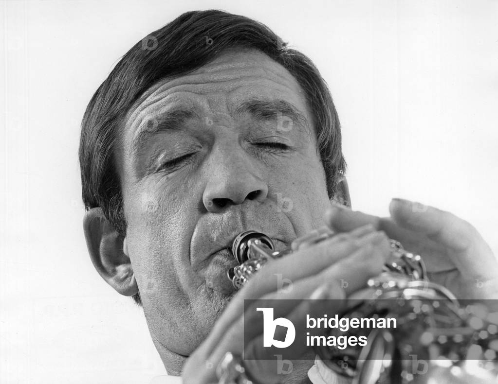 Jazz Clarinettist Claude Luter (1923-2006) C. 1980 (b/w photo)