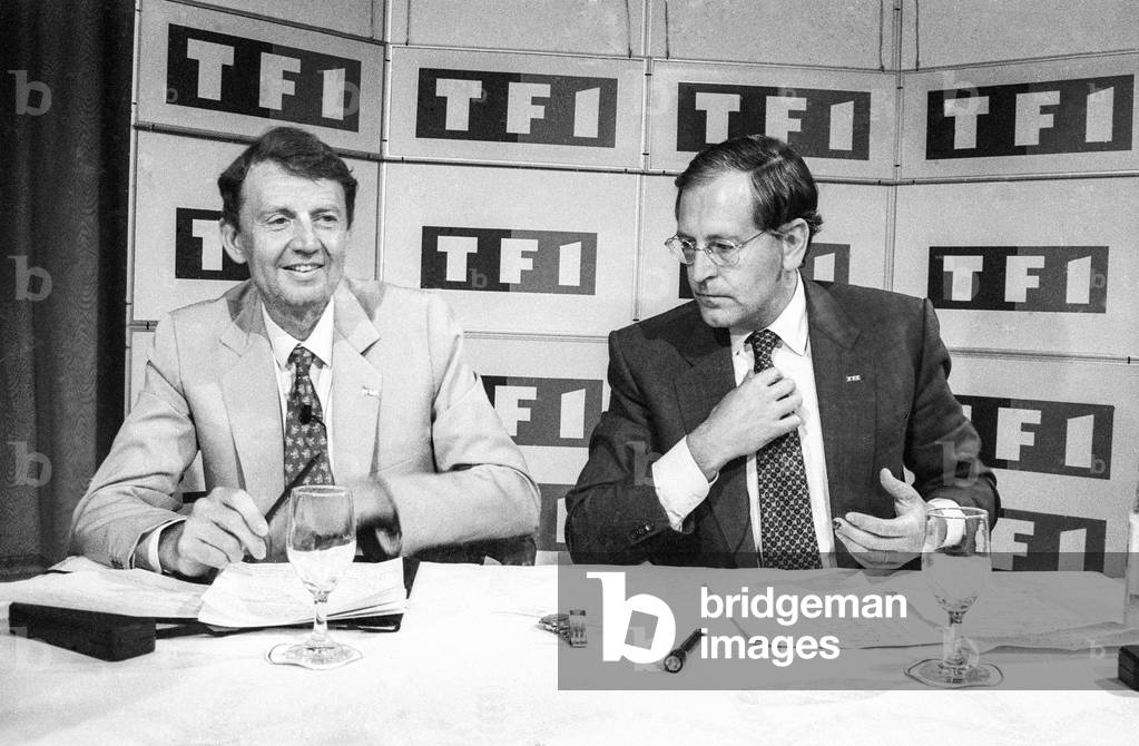 Etienne Mougeotte and Patrick Le Lay