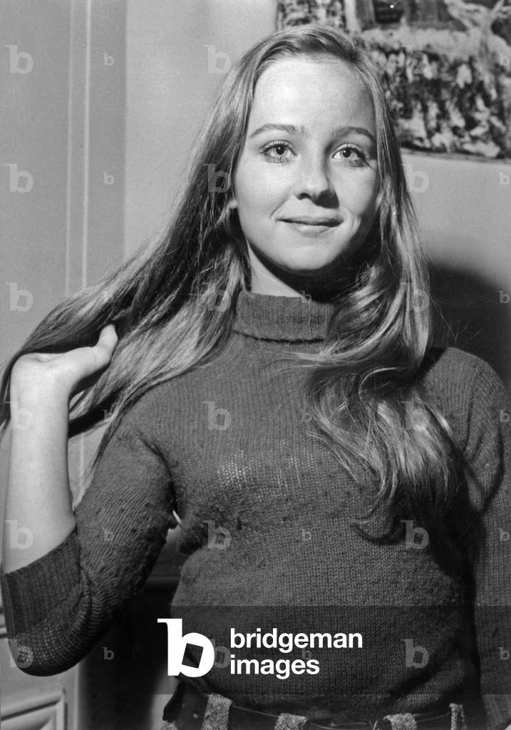 Delphine Desyeux Chez Elle December 6, 1967 (b/w photo)