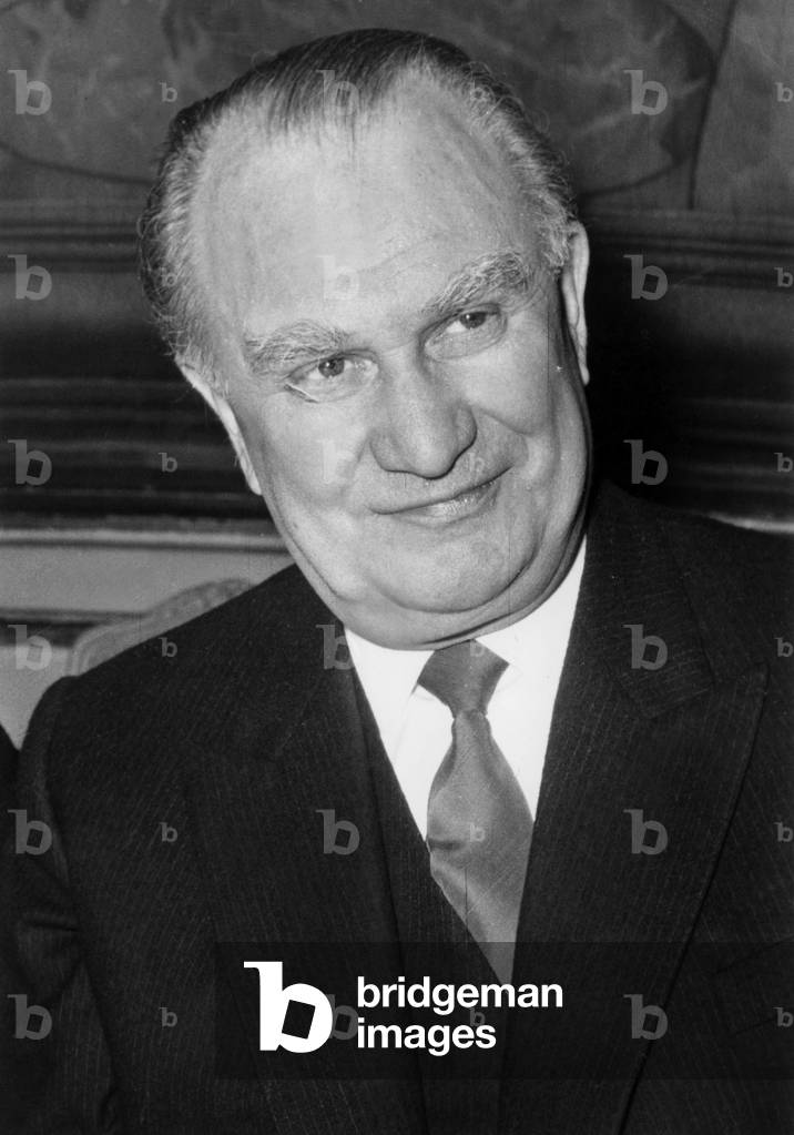 Mr Sergei Vinogradov (Former Ambassador D USSR in Paris) August 29, 1967 (b/w photo)