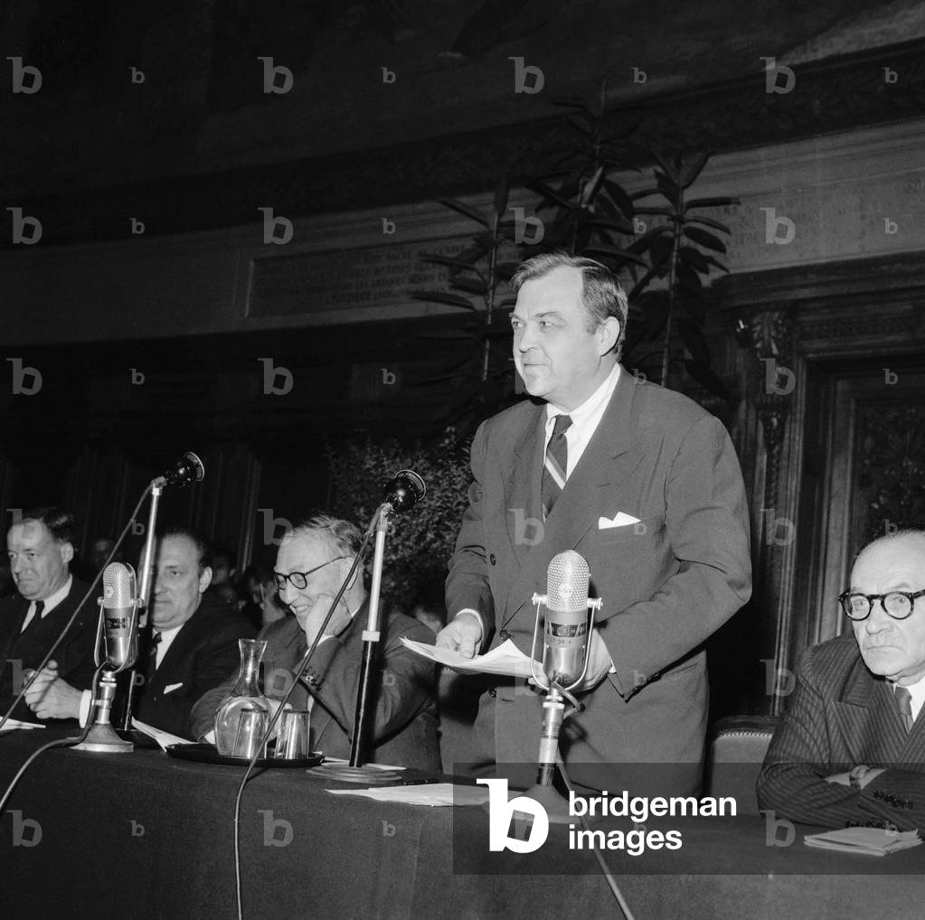 Luther H Evans and Mr Binet