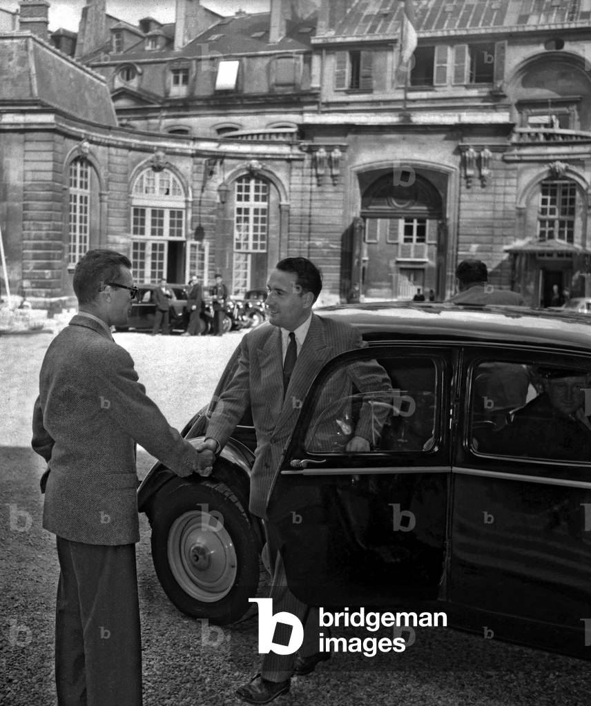 Francois Mitterrand, 1953 (b/w photo)