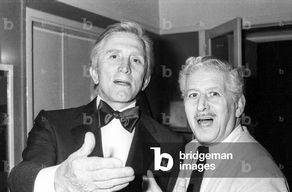 Cesar Award ceremony, Paris, February 4, 1980 : Kirk Douglas (b/w photo)