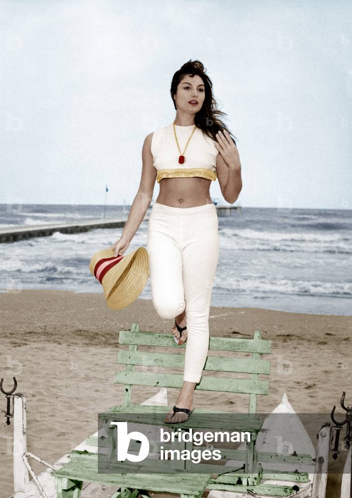 Rosanna Schiaffino at Venice Festival (Mostra) August 21, 1961 (photo)