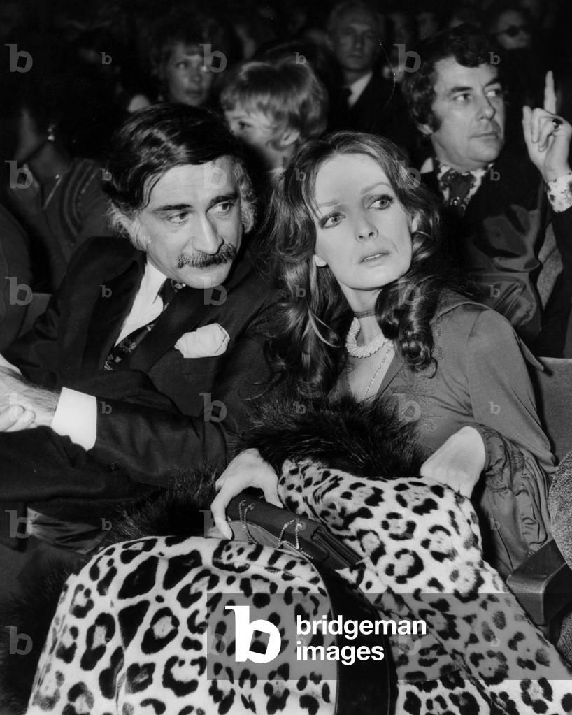Marie Laforet at The Olympia in Paris Where Was The Show of Caterinavalente, 1970 (b/w photo)