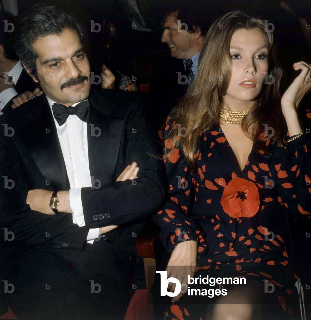 The Actor Omar Sharif With his Secratary Caroline Janvier, 1969 (photo)