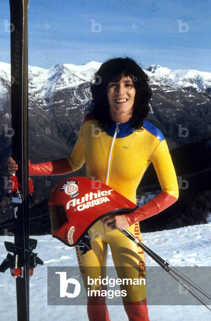 Cathy Brayton World Champion of Speed Ski November 1982 (photo)