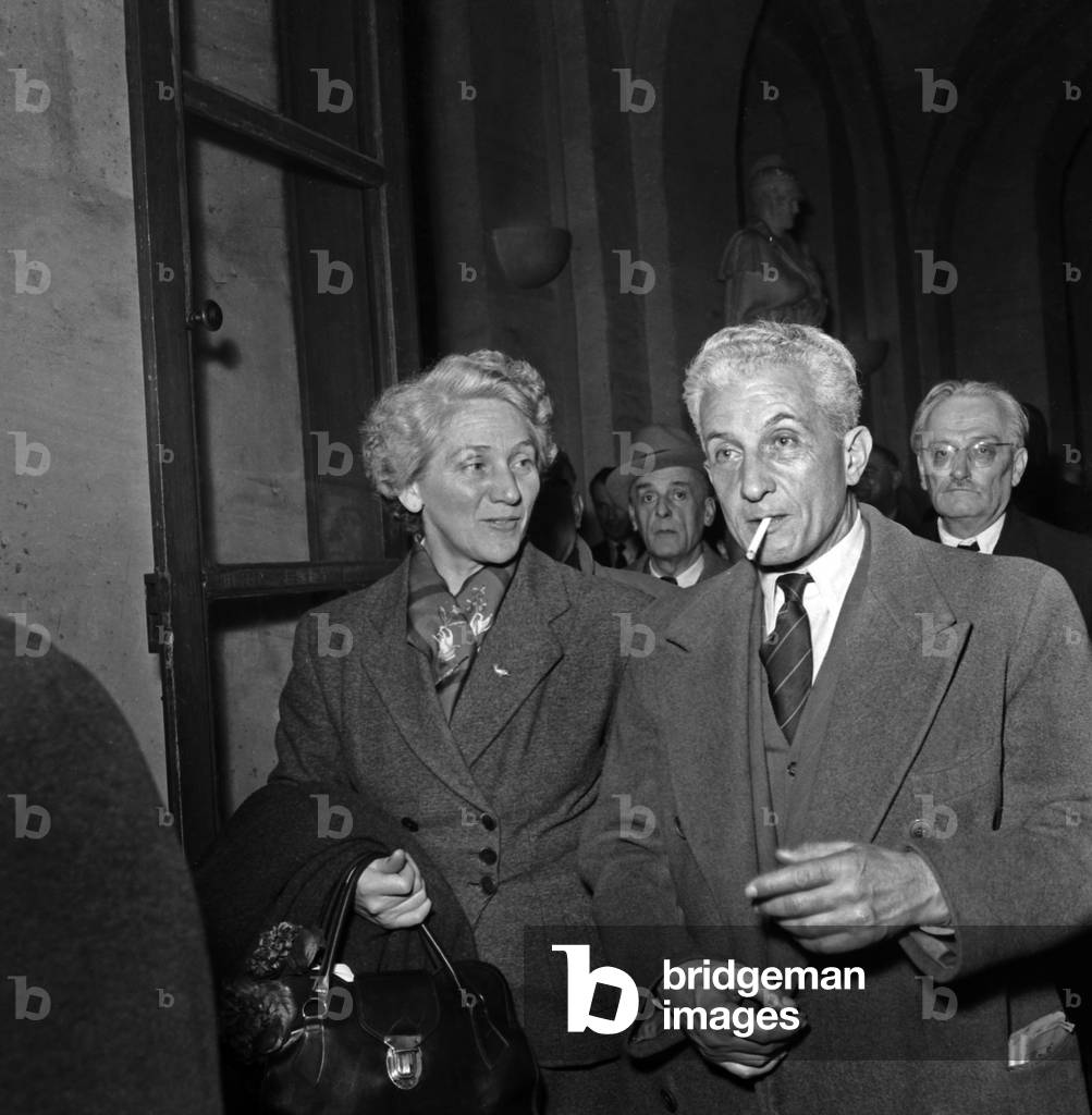 Jeannette Vermeersch Thorez December 20, 1953 (b/w photo)