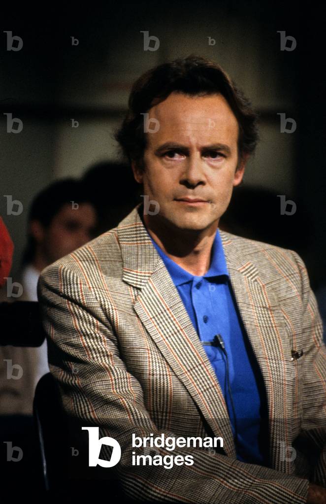 French Writer Patrick Modiano during TV Programme on September 5, 1986 (photo)