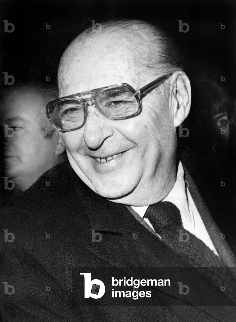 Italian Director Roberto Rossellini Late 70'S (b/w photo)