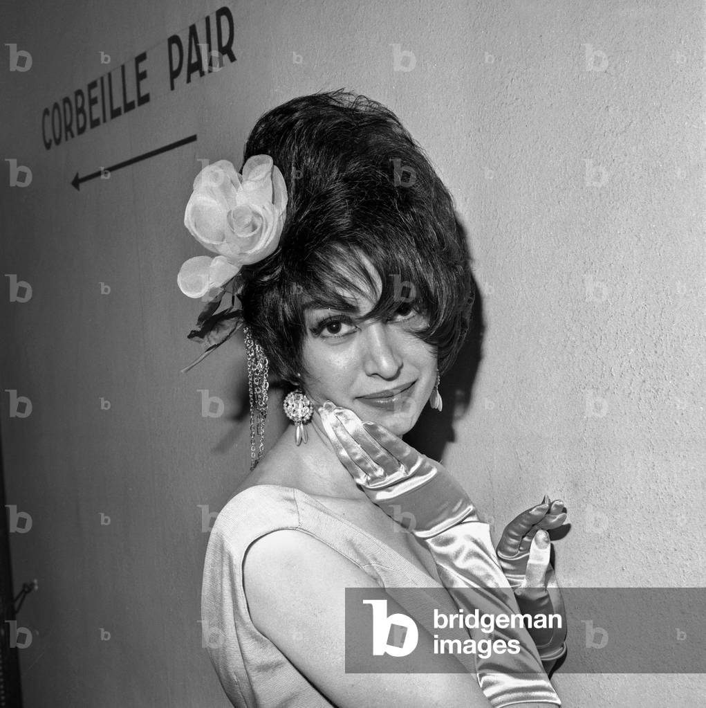 Hairstyle By Serge Simon, Paris, June 6, 1961 (b/w photo)