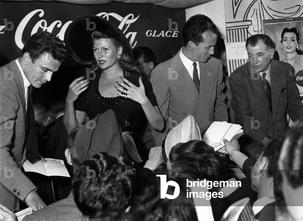 Rita Hayworth June 10, 1950 (b/w photo)