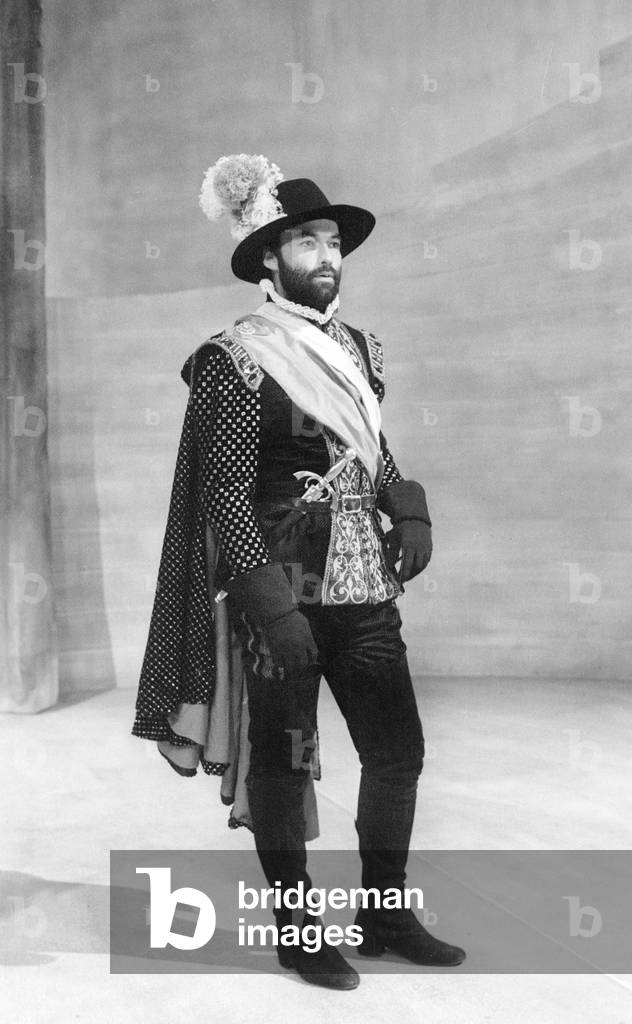 Nicolas Silberg In The Dramatic Show Destinee A L'Antenna 2, La Marechale D'Anchre September 27, 1978. Neg: Cx10960 (b/w photo)