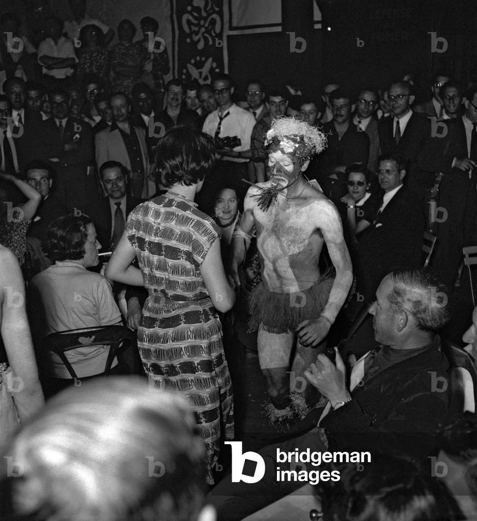 The night of Tahiti in Paris on July 3, 1949 (b/w photo)