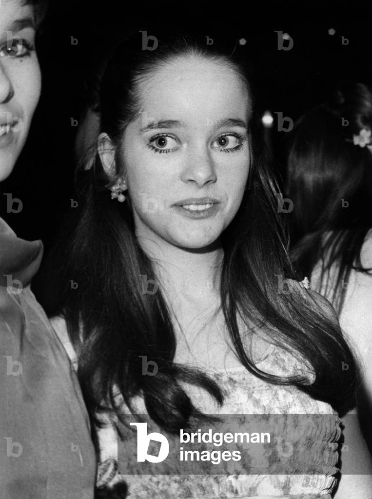 Victoria Chaplin during A Gala at Opera De Paris, January 13, 1967 (b/w photo)