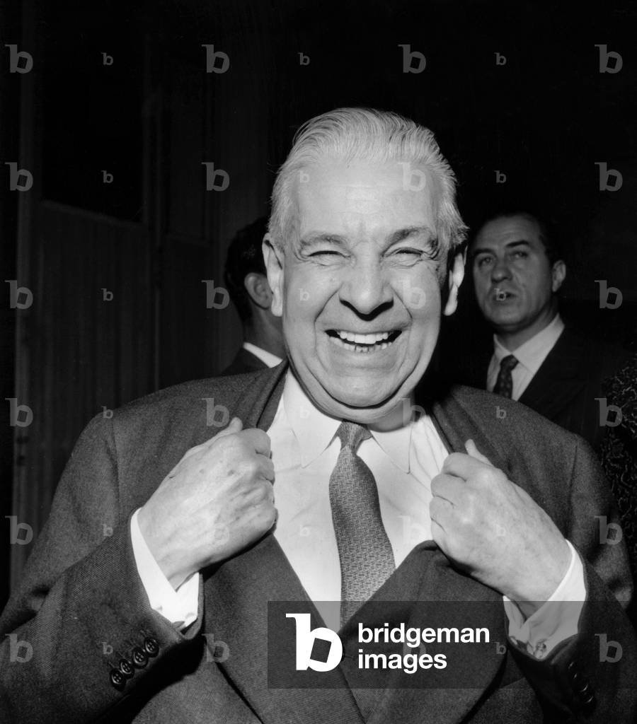 Saint Granier Va Presenter A New TV Show On June 28, 1963 (b/w photo)