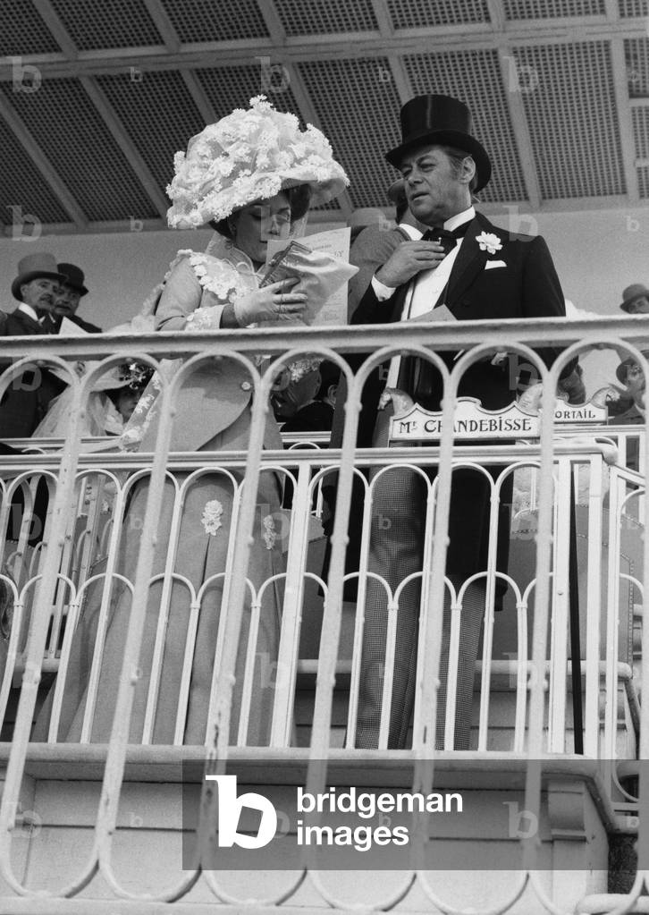 La Puce A L'Oreille De Jacques Charon Avec Rosemary Harris, Rex Harrison, 1968 (b/w photo)