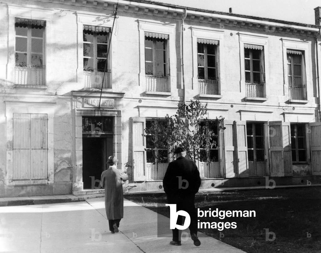 Dominici Affair : Law Courts in Digne Where Took Place The Trial November 1954 Justice France (b/w photo)