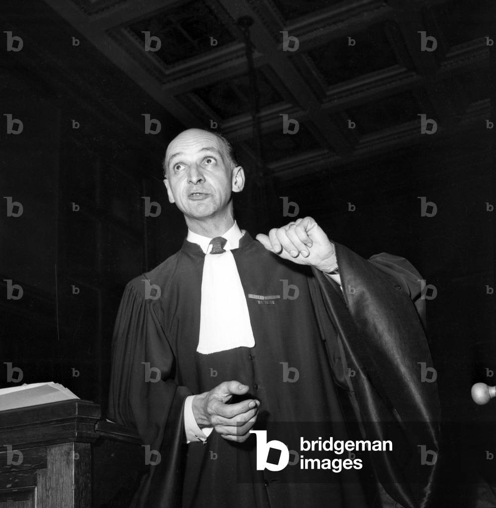 Proces Of Victor Kravchenko In Paris In January-April 1949 Here Master Icard Lawyer Andreievich Kravchenko In The Trial Intente For Defamation By Victor Andreievitch Kravchenko Former Sovietic High-Official Refuge In The United States Against The Communist Weekly Les Lettres Francaises Neg: 17135- Trial of Victor Kravchenko in Paris January-April 1949: Former Soviet Senior Civil Servant Victor Andreievich Kravchenko Who Took Refuge in The Usa here Sue Communist Newspaper Les Lettres Francaises For Libel (b/w photo)