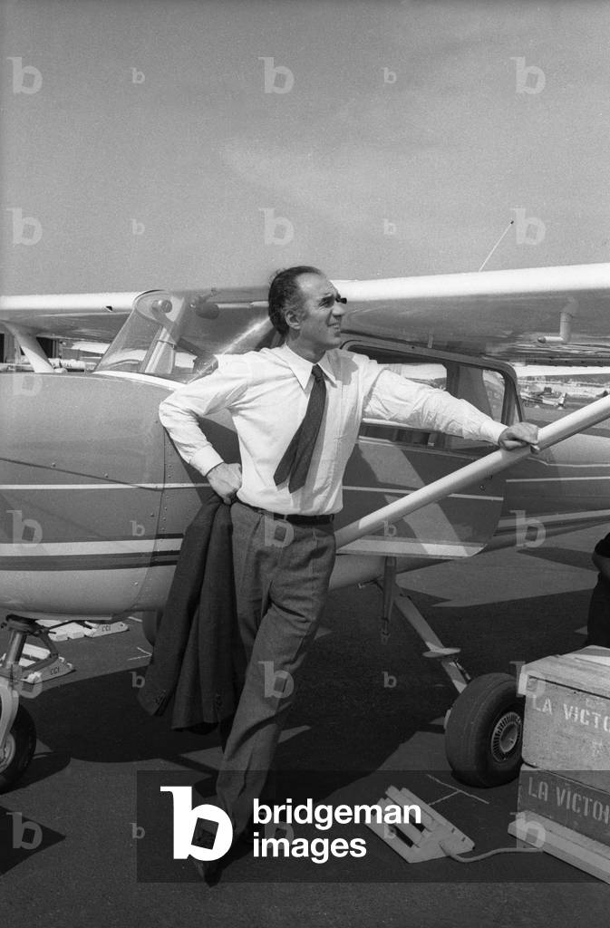 L'acteur français Michel Piccoli sur le tournage du film d'AlainCavalier « Heartbeat » à Saint Tropez le 21 juin 1968