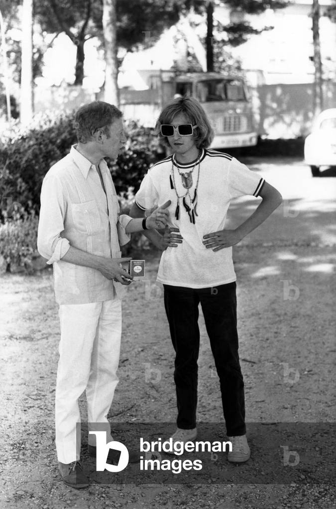 Lucien Morisse and Michel Polnareff during Rehearsals For Show in 1966 (b/w photo)