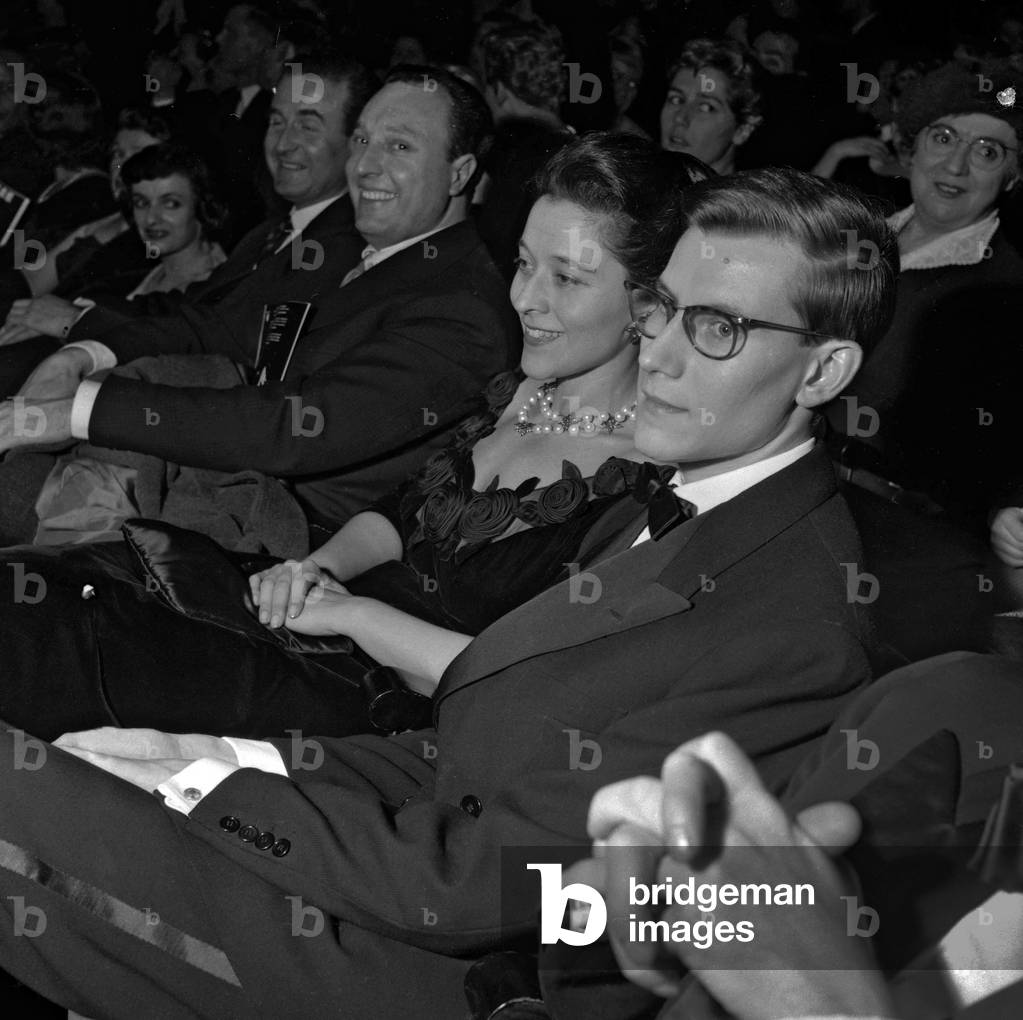 Yves Saint-Laurent, 1958 (b/w photo)