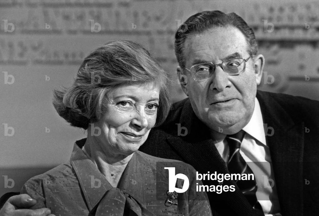 For 25 Years Of Tv By Leon Zitrone Here With His Wife On February 2, 1981 Neg: Cx13312 (b/w photo)