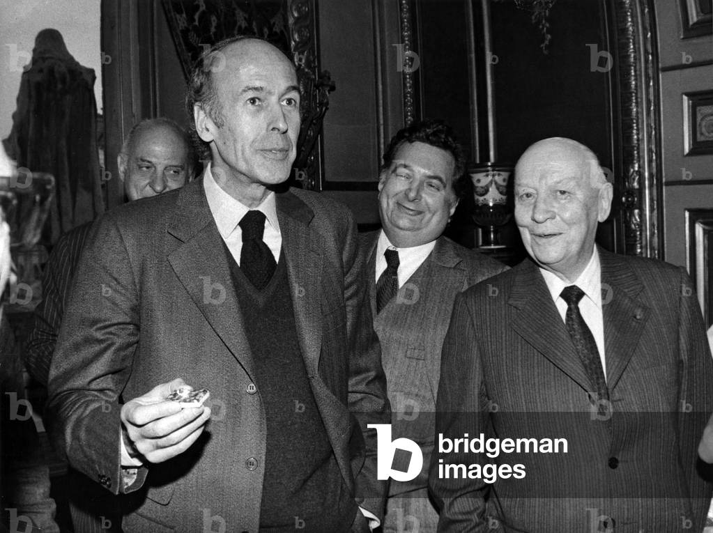 Valery Giscard d'Estaing (b/w photo)