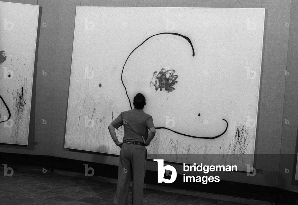 Retrospective of Joan Miro's work for his 85th birthday in Palma de Mallorca, September 11, 1978