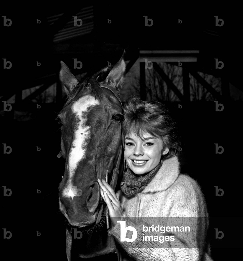 French Actress Pascale Petit Learning How To Ride Horse For Film 