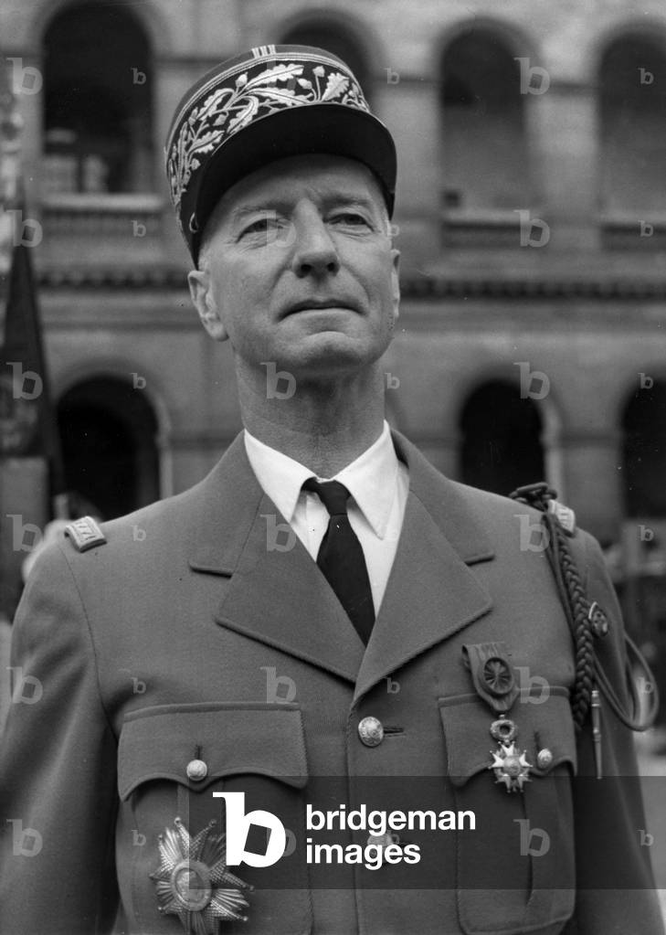 French General Jacques De Guillebon (B.1909) (b/w photo)