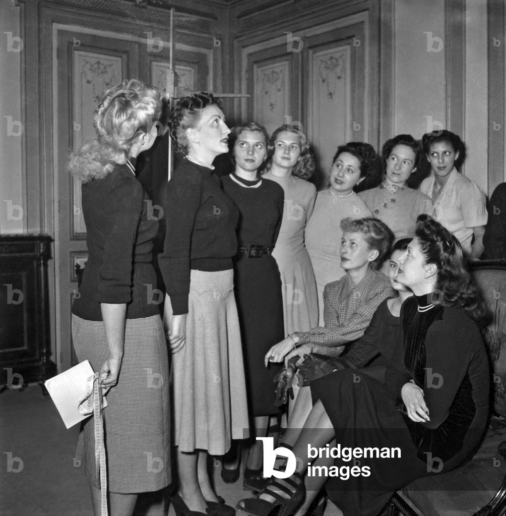 A School For Models, Paris, November 25, 1948 (b/w photo)