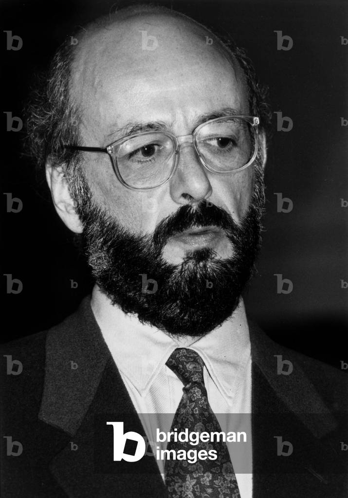 Bertrand Blier Recoit Le Grand Prix National Du Cinema Le 19 December 1989 (b/w photo)