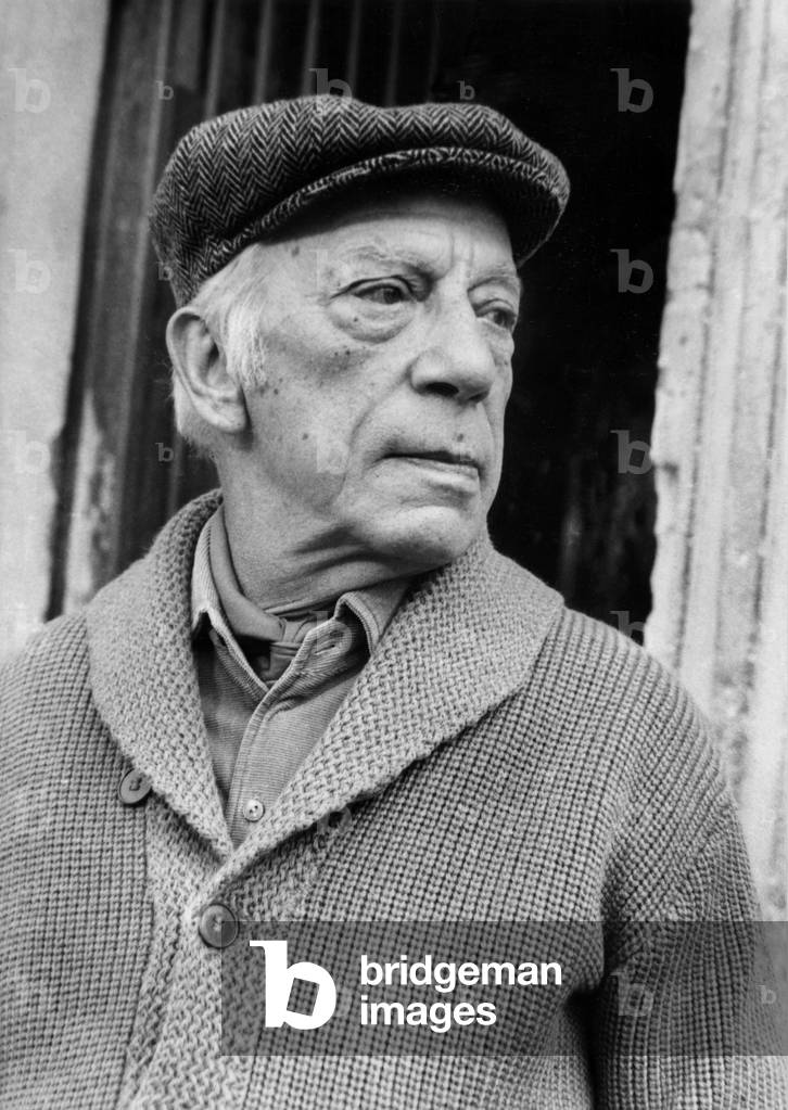 French Actor Raymond Bussieres in 1974 (b/w photo)