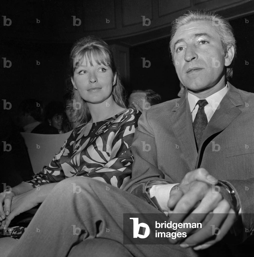 Actress Marina Vlady and Director Henri Colpi August 31, 1967 (b/w photo)