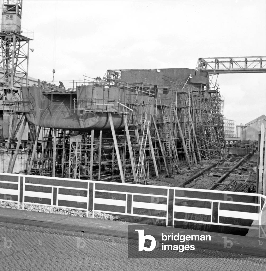 The Oceanographic Research Vessel The “Thalassa” Commissioned By The Marine Technical Maritime Fisheries Here In Construction After Six Months Of Work In Le Havre On December 8, 1959 Neg: A87388 (b/w photo)