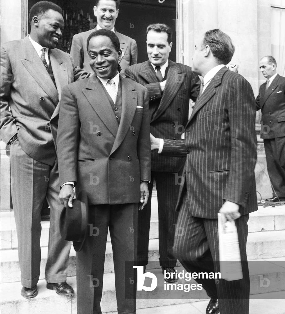 Ouezzi Coulibaly, Houphouet-Boigny, Mitterrand and Bonnefous