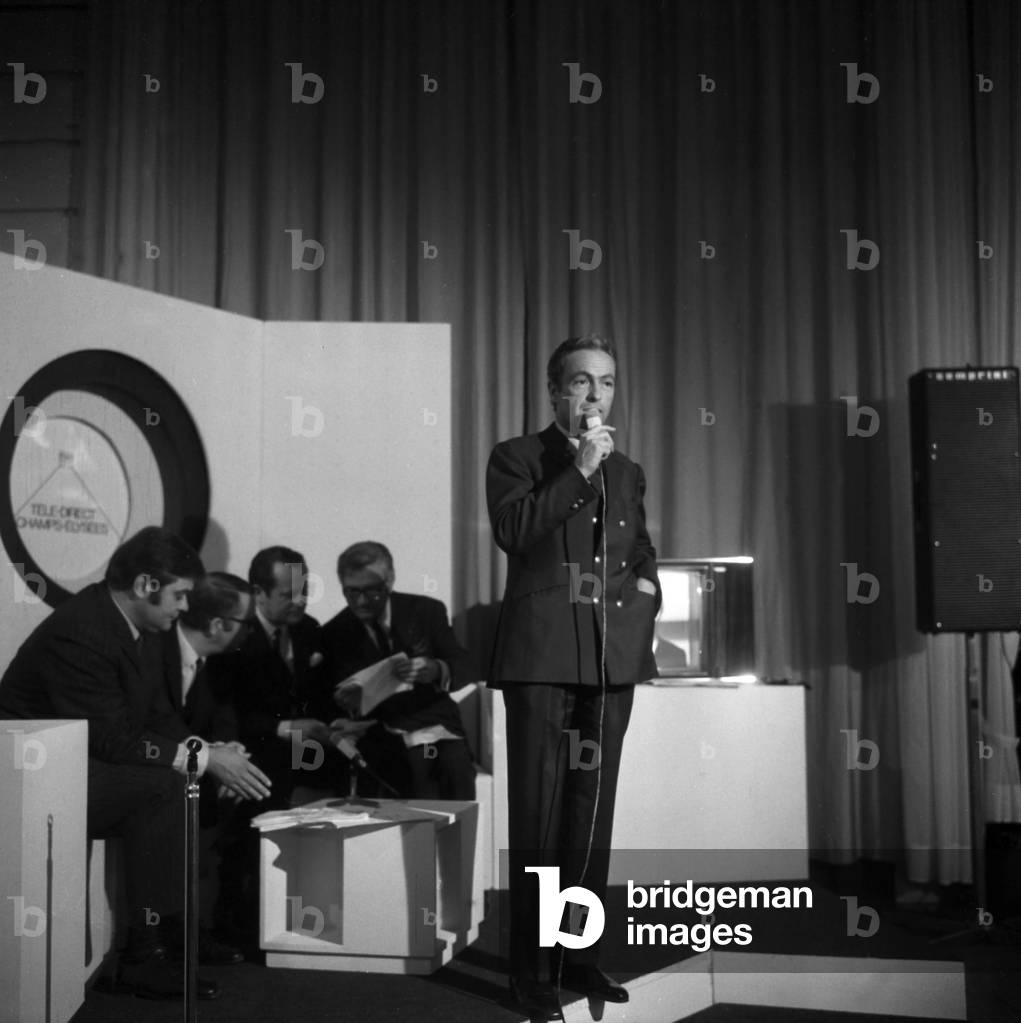 French Presenter Guy Lux For TV Programme 